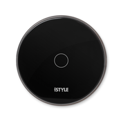 iSTYLE brezžični polnilec 15W + adapter - črna