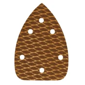 DEDRA-EXIM Delta brusni papir Anti-clog #120, 140x140x80mm, ježek, 5 kosov, DEDRA DED7941R4
