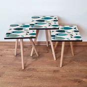 Hanah Home Set klub stocica 3Shp27, 3 komada, Šarena