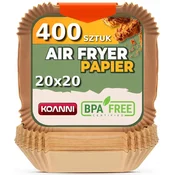 shumee 400X certificirani pladnji za cvrtnik na vroč zrak, papirnati vložki ZA cvrtnik