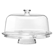 6-in-1 serving platter with lid, made from glass, 31cm - Borgonovo