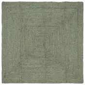 vidaXL Preproge za površine Pravokotna Olivno zelena 120 x 120 cm