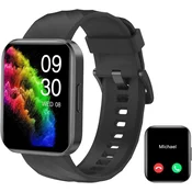 slomart RUIMEN Pametna ura za moške in ženske, Bluetooth klic, 1.85 HD zaslon