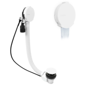 Izskočni odtok za polnjenje kadi (L) 600 mm, vtič 72 mm, bel - Bela - Polysan - 60 - ABS/medenina - 600 - 14