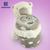 KikkaBoo bebi ćebence sa plišanom igračkom 70x100 My Teddy ( KKB50116 )