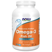 Now Foods NOW Omega-3, molekularno destilirana, 500 mehkih žel