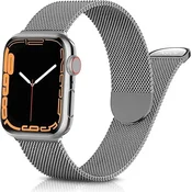 shumee Pašček ZA Apple Watch 1/2/3/4/5/6/7/8/9/10/SE 42/44/45 mm sivo jeklo