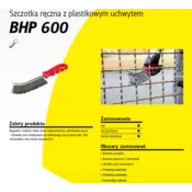 KLINGSPOR ROČNA KRTAČA PLASTIČNI ROČAJ BHP600 MEDENINA ŽICA