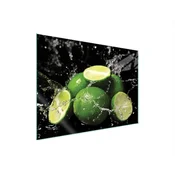 shumee STEKLENA ZAŠČITNA PLOŠČA ZA ŠTEDILNIK 70x52 LIME