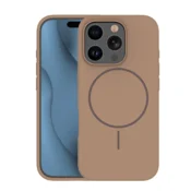 Mat Liquid silikonski ovitek z MagSafe za iPhone 17 Pro Max - rjav