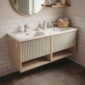 Skye Decor Kupatilski ormaric sa umivaonikom, Krem