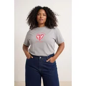 Trendyol Curve Ženska majica TBBSS26BF00033, Siva