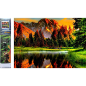 Norimpex - Puzzle Diamantna slika Západ slnka pri jazere 30x40cm - 1 - 39 kosov