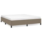 Vidaxl Posteljni okvir brez vzmetnice taupe 160x200 cm blago
