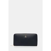 Denarnica Tommy Hilfiger ženska, mornarsko modra barva, AW0AW17744