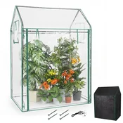COSTWAY COSTWAY mini rastlinjak s sončno zaščito, 129 x 80 x 173 cm, (5000150797)