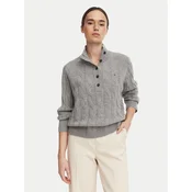 Tommy Hilfiger Pulover WW0WW52189 Siva Regular Fit