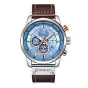 Moška ročna ura Curren Chronograph Silver/Blue