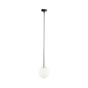 Luster na sajli DAISY 1xG9/12W/230V precnik 14 cm sjajni hrom/crna/bela