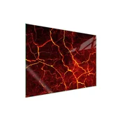 shumee Steklena zaščitna plošča za štedilnik 70x52 Lava
