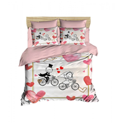 Lessentiel Maison Komplet posteljina 216, 200x220cm, Belo-roze
