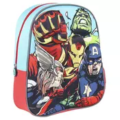 Ranac za vrtic 3D Avengers Cerda 2100003028 plavo-crveni