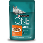 Hrana za mačke One Adult, piščanec, stročji fižol, 85 g