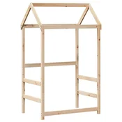 Vidaxl Streha za otroško posteljo 98x70x176,5 cm trdna borovina
