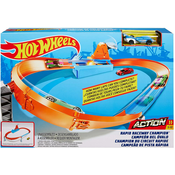 Set za igru Hot Wheels Action - Pista s lanserom, Rapid Raceway Champion