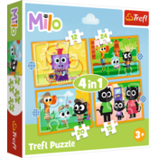 Trefl Puzzle Milo 4v1 (12,15,20,24 kosov)