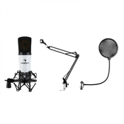 Auna MIC-920, USB, mikrofonski set, V4, mikrofon, vrtljiva roka, POP filter, zaščitna torba (34264+30214+11536)