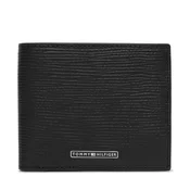 Tommy Hilfiger Denarnica Th Business Saffiano Cc And Coin AM0AM14784 Črna