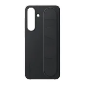 Samsung S25 FE SAMSUNG silikonska futrola za telefon, mat završna obrada, s postoljem, CRNA EF-GS731CBEG