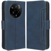 GS Preklopni ovitek za Realme 14 Pro+ 5G, reža za kartico, temno moder
