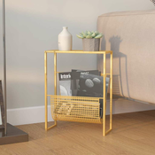 Vidaxl Stojalo za revije 35x15x45 cm jeklo