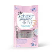 SCHESIR Baby KITTEN Thrive, piletina s jetrom, dopunska hrana za macice, 20x8g