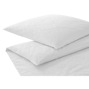 Elegante POSTELJNINA 200/200 cm žakar bela
