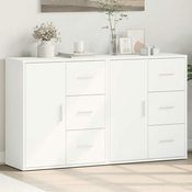 Vidaxl Komoda 2 kosa bela 60x31x70 cm inženirski les