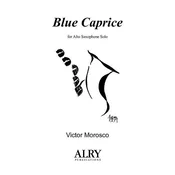 MOROSCO:BLUE CAPRICE ALTO SAXOPHONE SOLO