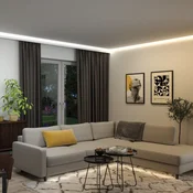 Paulmann LED trak za podaljšanje MaxLED 1000, 2,5 m, CCT, IP44 - Dnevna soba/jedilnica - srebrna - Plastika