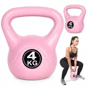 Kettlebell 4 kg roza