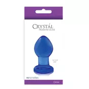 NS Novelties crystal small blue plava staklena analna kupa, NSTOYS0136