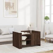 Stolic za kavu smeda boja hrasta 80x50x50 cm konstruirano drvo