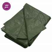 Vidaxl Ponjava 180 g/m2 3x3 m zelena HDPE