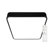 Top Light - LED prigušiva stropna lampa LED/51W/230V kvadratna crna + daljinski upravljac