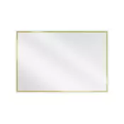 Mexen Loft pravokotno kopalniško ogledalo 90 x 60 cm, zlati okvir - 9852-090-060-000-50