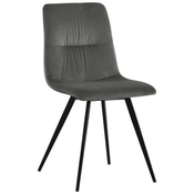 Carryhome STOL, kovina, tekstil siva