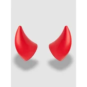 Helmet Flair Softeez: Small Horns Helmet Ear Protection S red