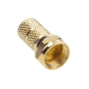 CABLETECH F konektor 6,8 mm ZLATNI CU SAT
