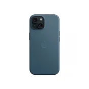Apple FineWoven ovitek za iPhone 15 z MagSafe - Pacific Blue